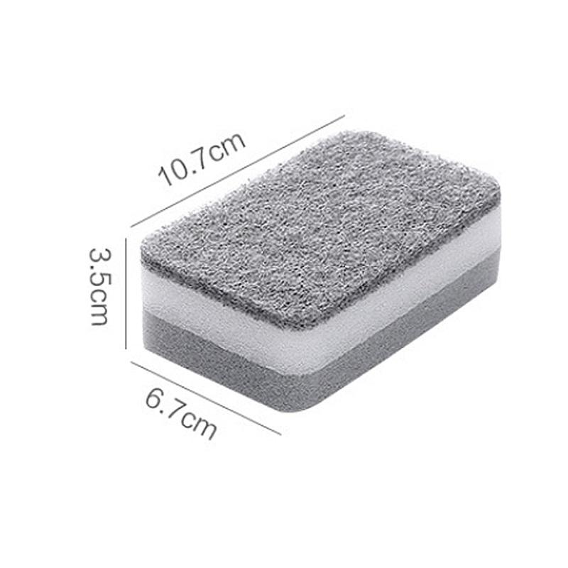 New 20-1PC Double-sided Cleaning Sponges Pan Pot Cleaning and Maintenance Washing Sponges Household Scouring Pad Kit Tools Brush