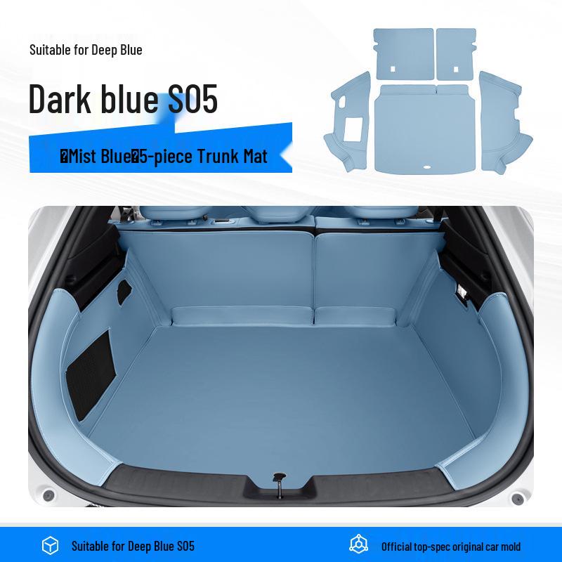 Deep Blue S05 Trunk Mat & Storage Box for Car Interior Modification