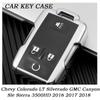 Новый чехол для ключа автомобиля для Chevy Colorado LT Silverado GMC Canyon Sle Sierra 3500HD 2016 2017 2018 Держатель-ракушка Брелок Защитник