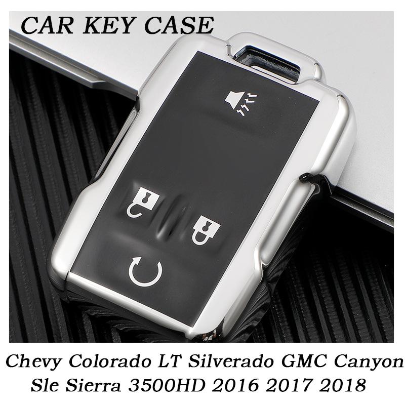 Новый чехол для ключа автомобиля для Chevy Colorado LT Silverado GMC Canyon Sle Sierra 3500HD 2016 2017 2018 Держатель-ракушка Брелок Защитник