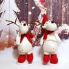 Стоячая кукла с оленями, украшение для дома, веселые рождественские куклы, игрушки в виде лося, декор для рождественской елки, новогоднее украшение, подарки для детей