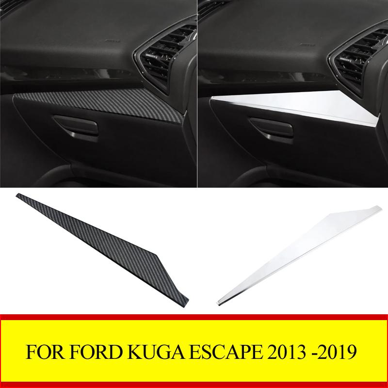 For Ford Kuga Escape 2013 - 2019 LHD Glove Box Sticker Copilot Box Decoration Cover Trim Car Accessories