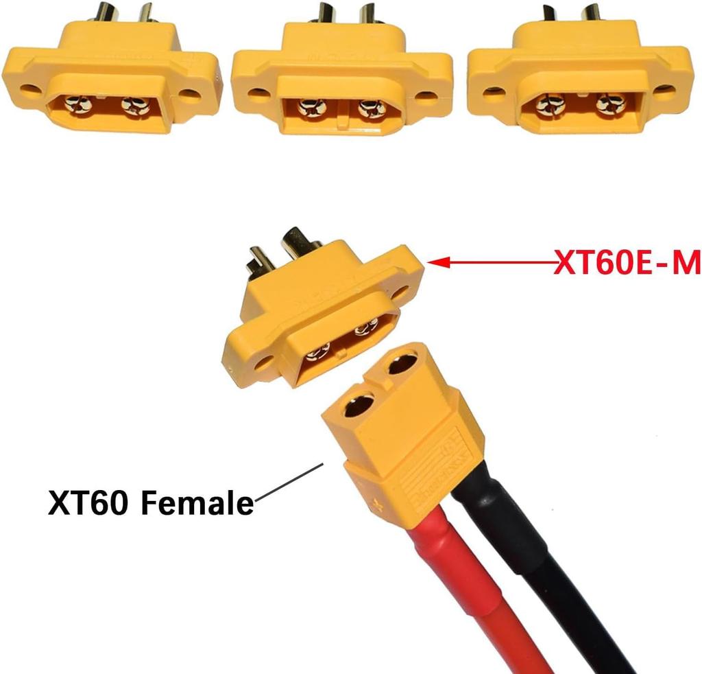 5 парmountable male and female connectors XT60E-M для аккумулятора – идеально для RC самолетов, FPV гоночных дронов
