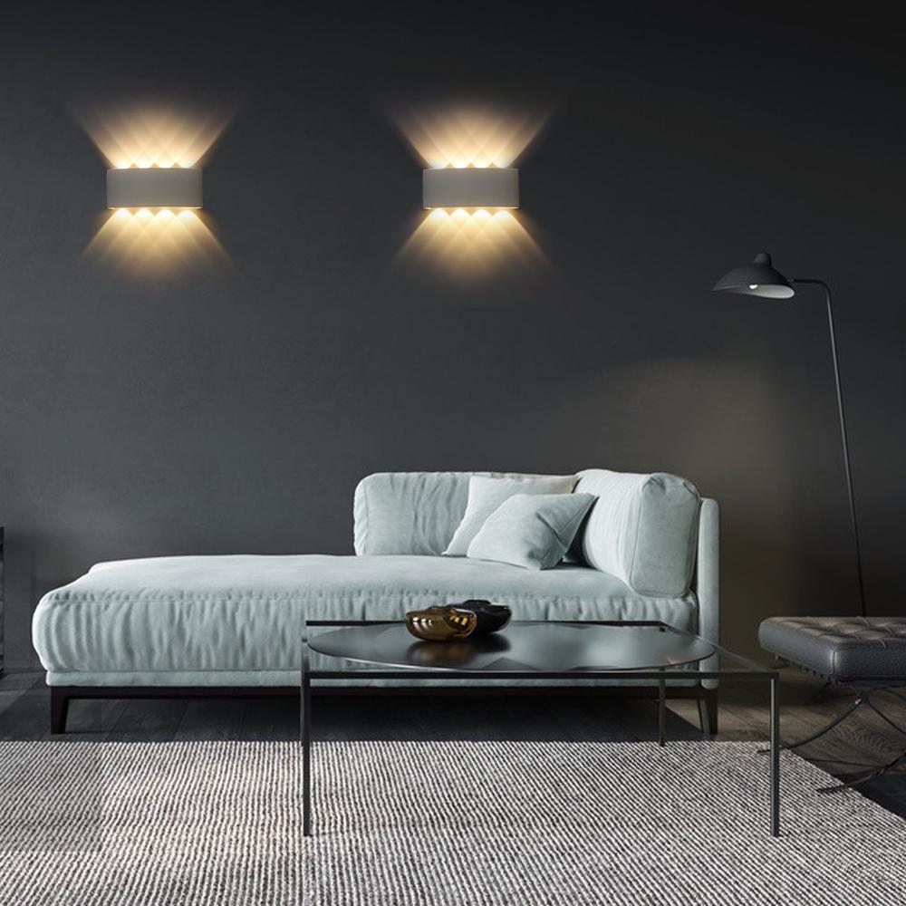 AC85-265V Modern Wall Sconce Lights LEDs Mounted Up Down Lights Indoor Lighting for Bedroom Balcony