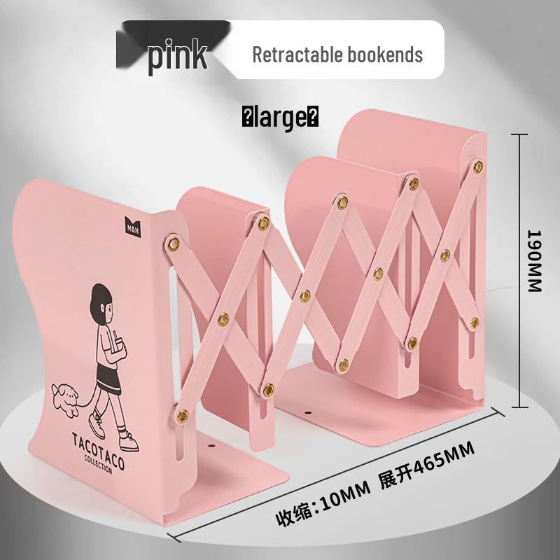 Mai & TACOTACO Adjustable Desktop Organizer Bookends with Dividers