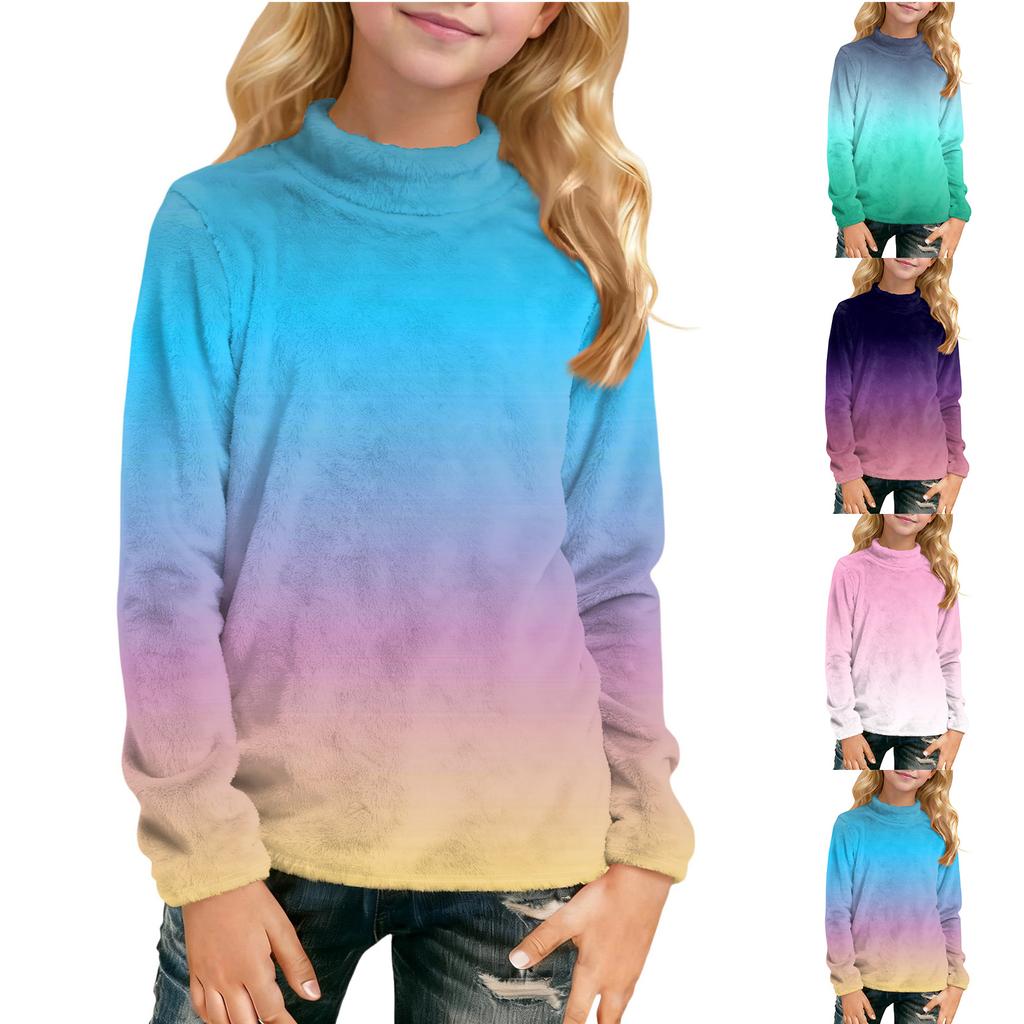 Детская повседневная футболка с длинным рукавом и принтом