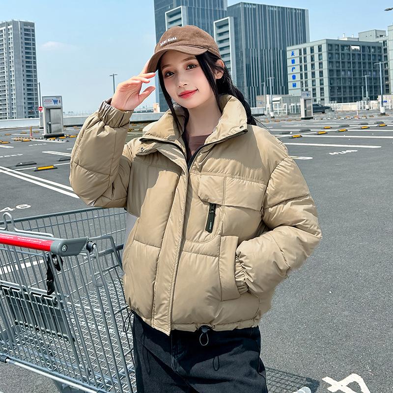 New Cotton-padded Clothes Women's Winter Short Loose Thickened Small Stand-up Collar Jacket Trendy Fashion Cotton-padded Jacket