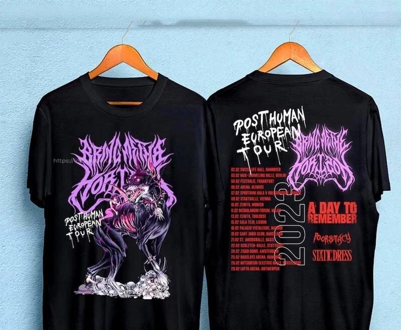 РЕДКИЙ! Bring Me The Horizon Тур 2023, Футболка 'Лучшие Рок-Группы' ГОРЯЧАЯ НОВАЯ Унисекс Футболка