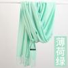 Autumn and Winter New Cashmere Scarf Women's Thickened Fringed Warm Pulled Solid Color Bright Red Scarf Shawl