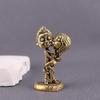 Brass Retro Couple Ornament Creative Handicraft Copper Ornament Small Figurines Miniatures Home Decor