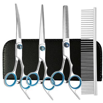 1 комплект профессиональных ножниц для ухода за домашними животными, ножницы для стрижки волос, инструменты для стрижки собак