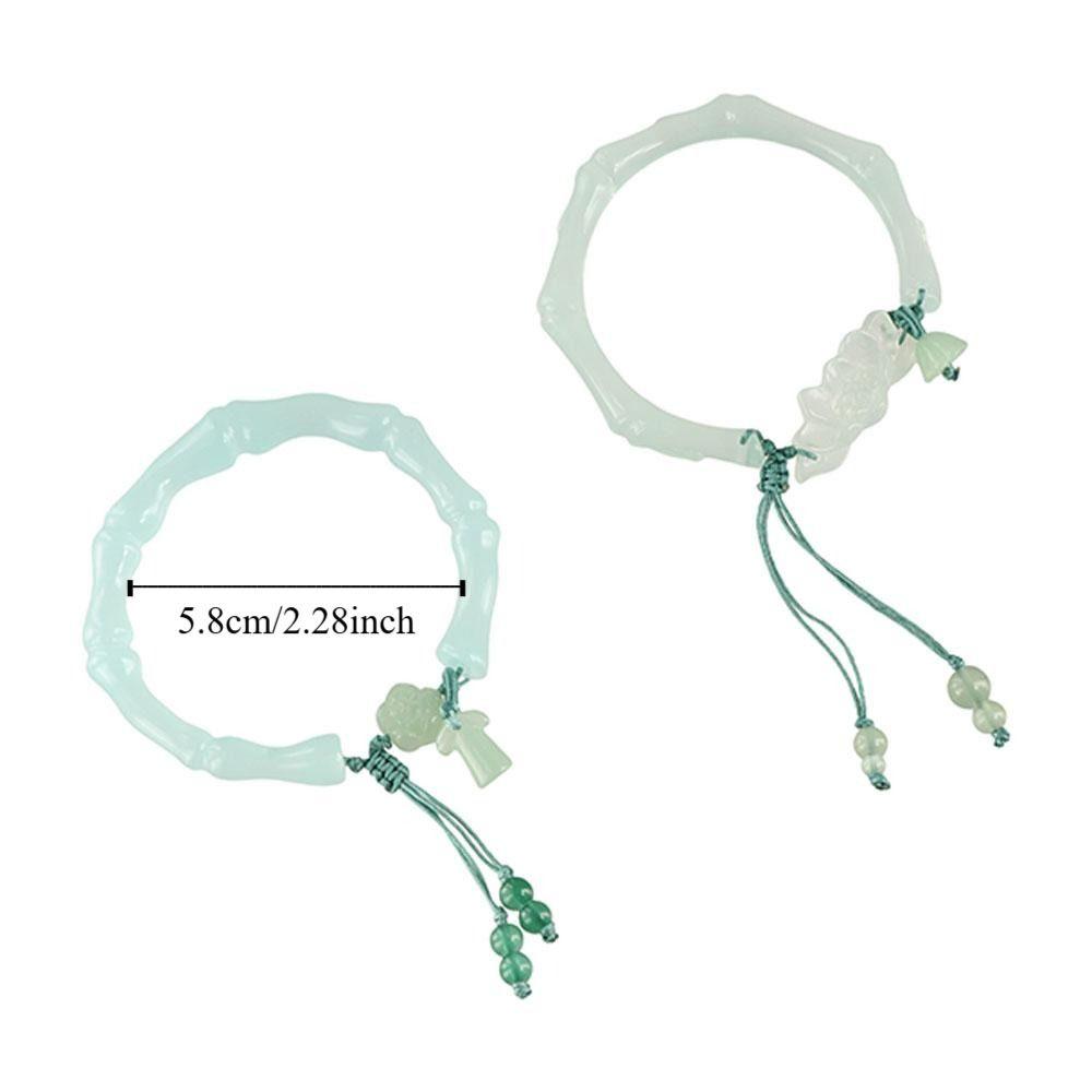 58mm White Moonlight Bracelet Trendy Chinese Ancient Bracelet Cold Hand Ornaments Friend Gift