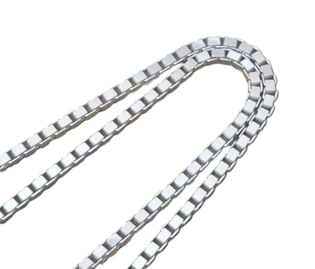 Items Silver 925 Chain Necklace 40cm Silver Chain Venetian Chain Necklace Silver Necklace Box Chain Cool Chain Only Popular Men Women Silver Chain