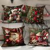 Christmas Pillowcase, Living Room Printed Decoration Pillowcase, Nordic Christmas Pillowcase