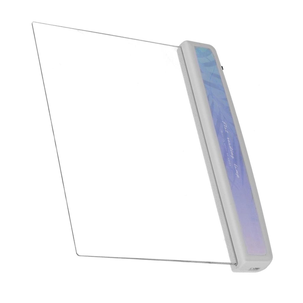 LED Panel Book Light Portable Leaf Pattern Flat Reading Lamp Student Eye Protection Light