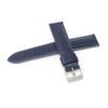 RS07S20NY 20mm Smooth Leather Watch Strap, Navy Blue, with Care Instructions