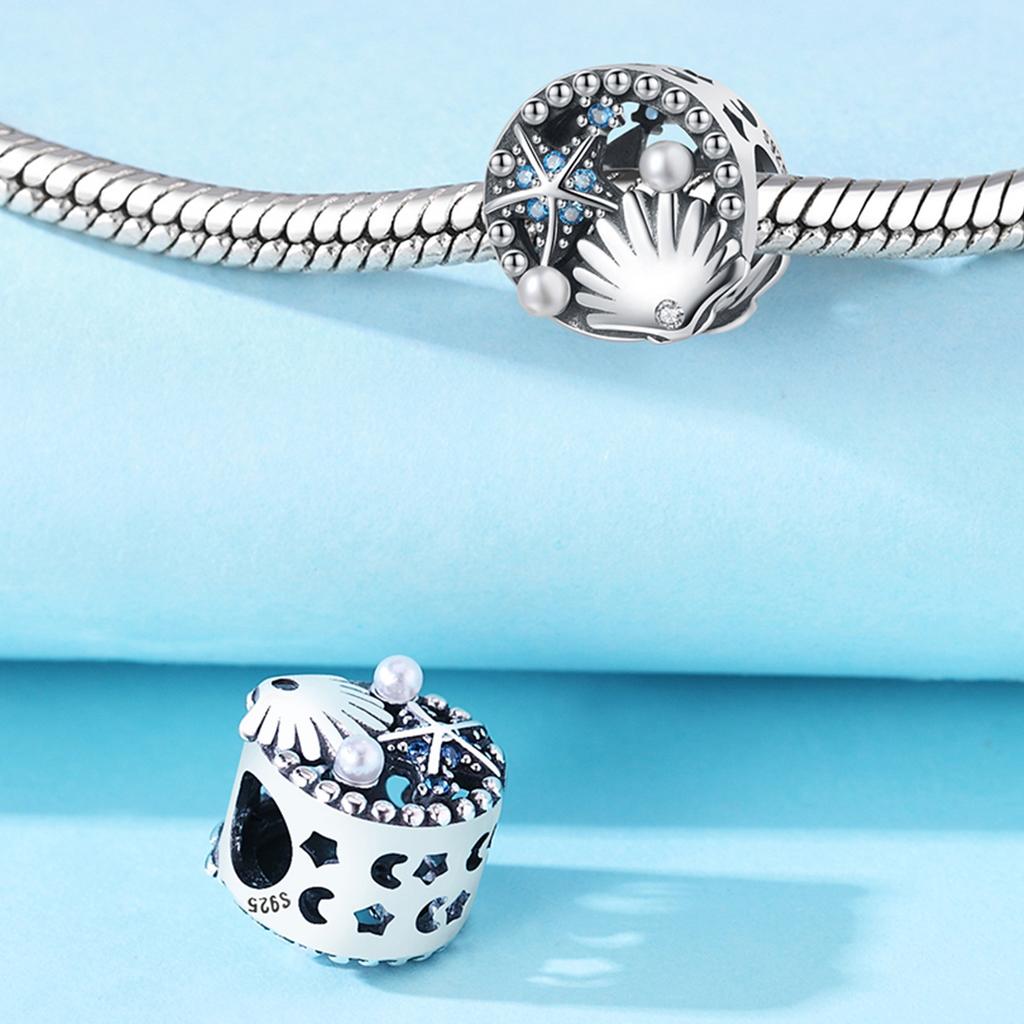 Anniversary Charms Originales Fishtail Ocean Beads Fit Bracelet Necklace Accessories Bead Jewelry Making Fine Jewelry Gift