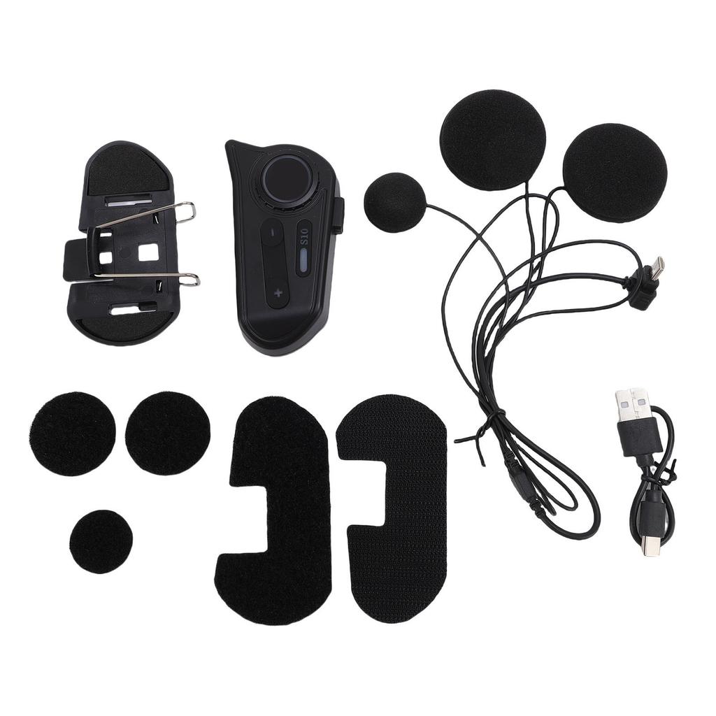 Мотоциклетная гарнитура беспроводная Bluetooth водонепроницаемая пыленепроницаемая с шумоподавлением мотоциклетный наушник для различных шлемов