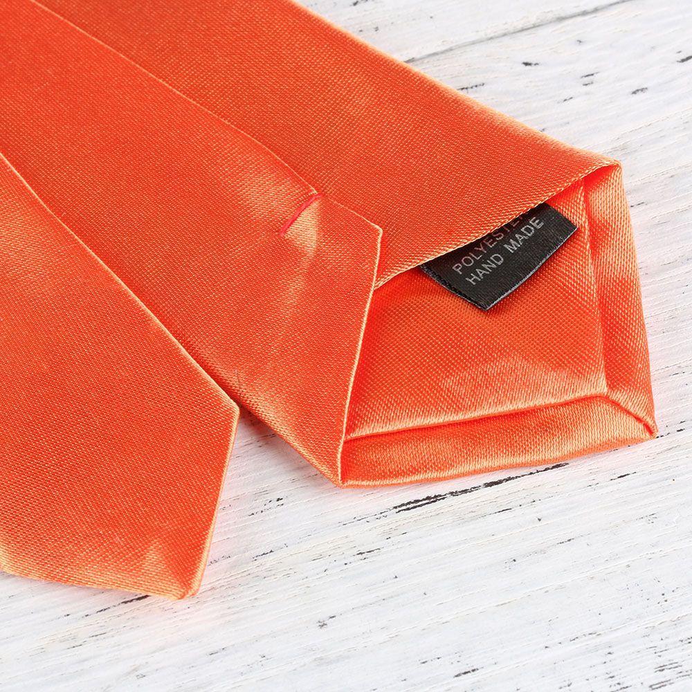 Узкий однотонный галстук-скинни из шелка