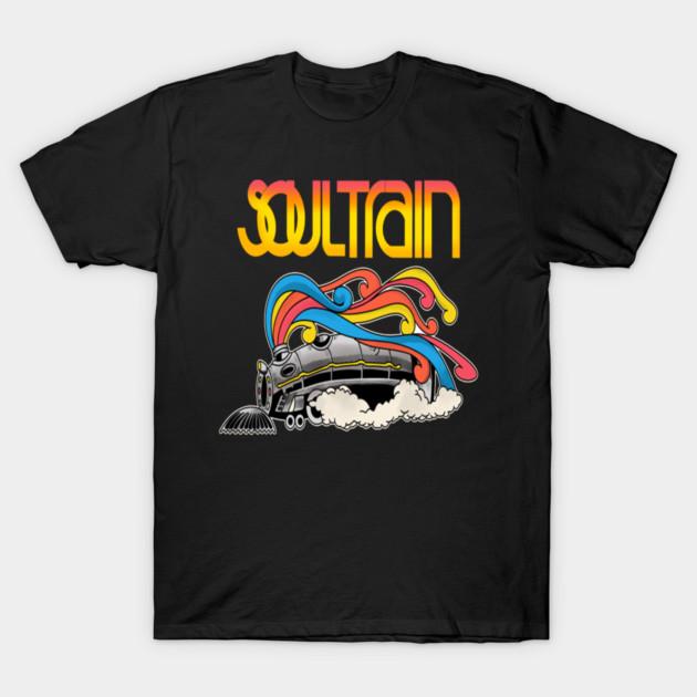 Asian Size Cotton Unisex Tshirt Print T-shirt Vintage 70S Soul Train T-shirt No-Cut Print Regular Fit