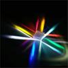 Prism Six-Sided Bright Light Combine Cube Prism Stained Glass Beam Splitting Prism Optical Experiment Instrument