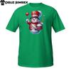 Cute Snowman T-Shirt – Red Drummer Holiday Marching Band Design