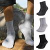 1/3 Pairs Mens Moisture Wicking Outdoor Hiking Work Wool Socks Compression Cushion Crew Socks Leisure Men Black Grey Socks