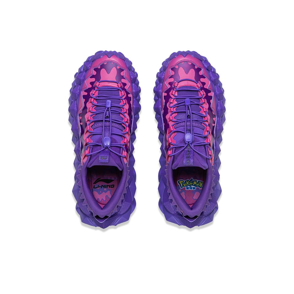 Li Ning Pokemon X Модные Минималистичные Амортизирующие Прочные Низкие Повседневные Кроссовки Унисекс Повседневная Обувь AZGV219-1