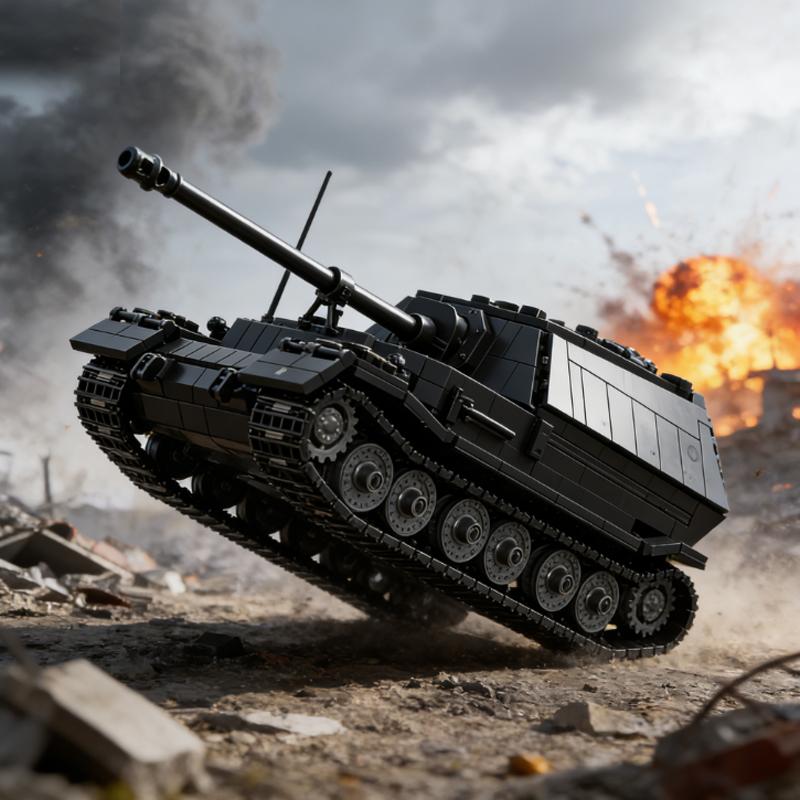 Military Tank Army Panzer IV Armored Vehicle Building Blocks Bricks Collection Model Educational Toys Children Boy Gifts