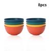Набор из 4/8 шт. полипропиленовых мисок для семейной кухни, ресторана, пикника, кемпинга, многоразовые