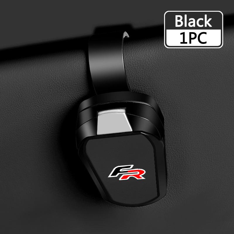 Car Visor Sunglasses Holder Clip Goat Leather Magnetic Eyeglasses Hanger For Seat FR Leon Mk3 Ibiza Tarraco Arona Ateca Alhambra