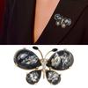 Sparkling Rhinestone Insect Lapel Pin For Women Elegant Cartoon Butterfly Dress Jewelry Accessories for Parties Dates