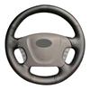 Оплетка рулевого колеса автомобиля противоскользящая воловья кожа для автомобиля Kia Carnival II Grand Carnival 2006-2014