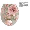 Floral Toilet Seat Wall Sticker Large Rose Flower Toilet Lid Decal