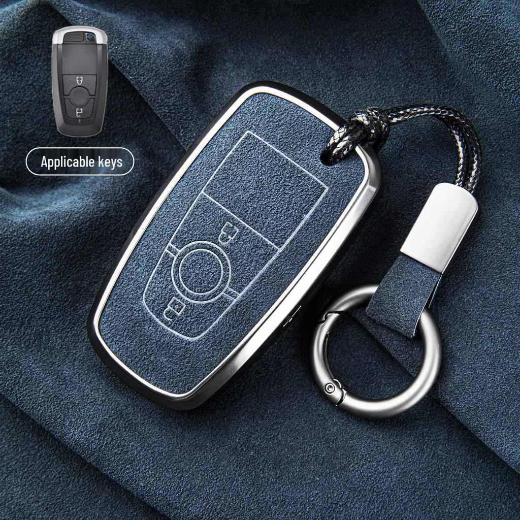 Premium Sheepskin Key Cover for Ford Explorer ST, Edge L, Mondeo EVOS