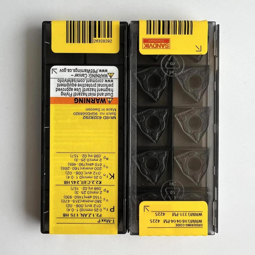 Оригинальная Sandvik / WNMG080404-PM 4225 / Твердосплавная пластина для токарного станка с ЧПУ 10 шт.