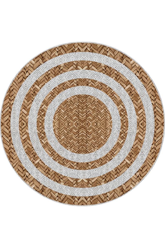 Rovigo Home Washable Round Printed Carpet RHM7070-SD364