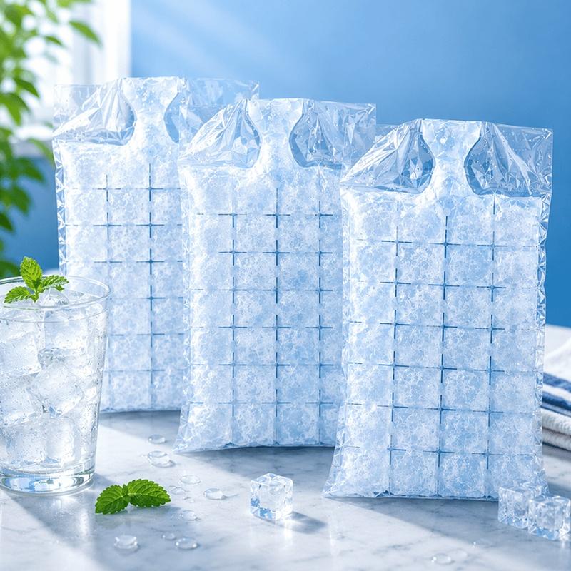 Disposable Self-Sealed Ice Pack 50/100 Pcs Food Grade Edible Freezer Bag for Office Worker Breast Milk Carry Use