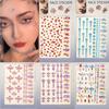 Resin Facial Rhinestone Stickers Glitter Rhinestone Eye Stickers Crystal Forehead Sticker  Party