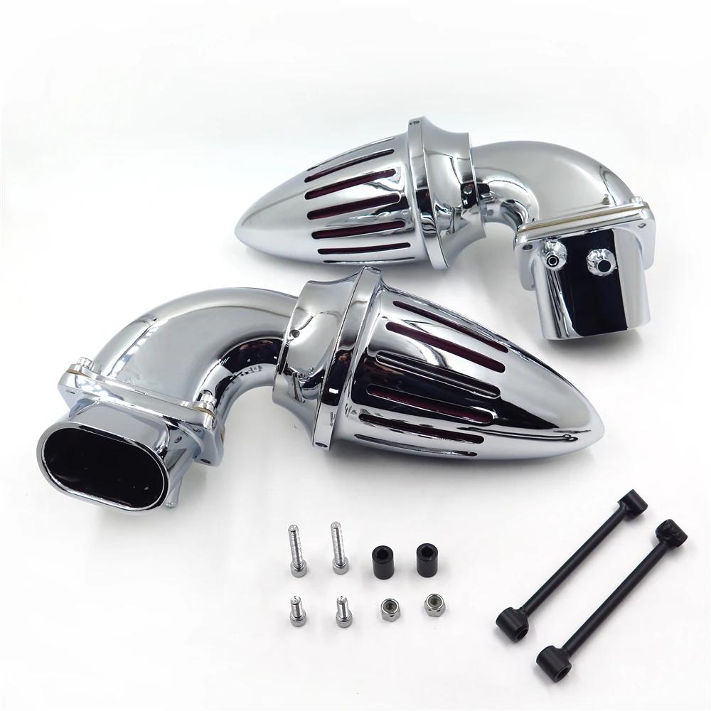 Chrome Bullet Dual Air Intake Cleaner Kit for Suzuki Boulevard M109 All Year Motorcycle Accessories