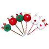 6Pcs Christmas Themed Ballpoint Pen Funny Christmas Writing Pen for Boy Girl Student Class Reward, Stocking Fillers