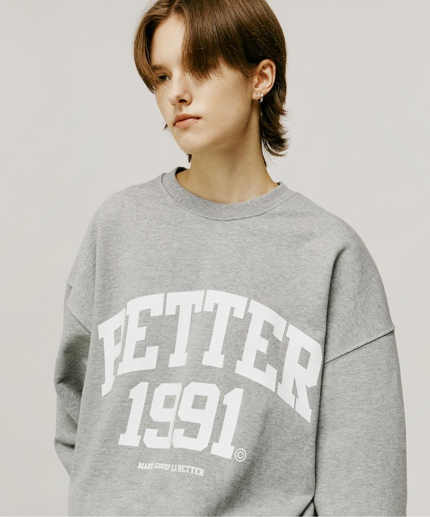 MATCHGLOBE Better Printed Sweatshirt (Melange Grey)