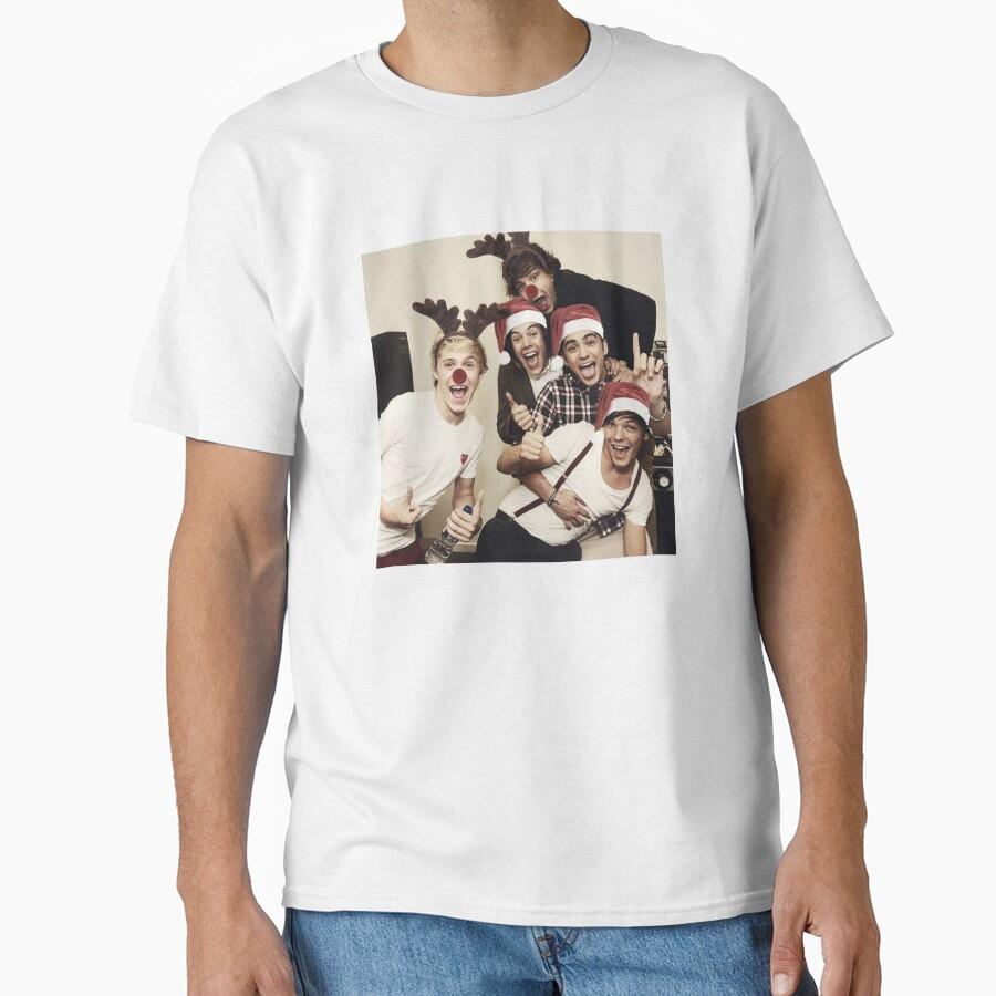 Классическая рождественская футболка One Direction