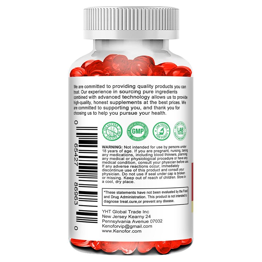 Kenofor Beet Root Capsules, 20:1 Extract Equivalent, Beet Root Powder Dietary Supplement, 120 Caps