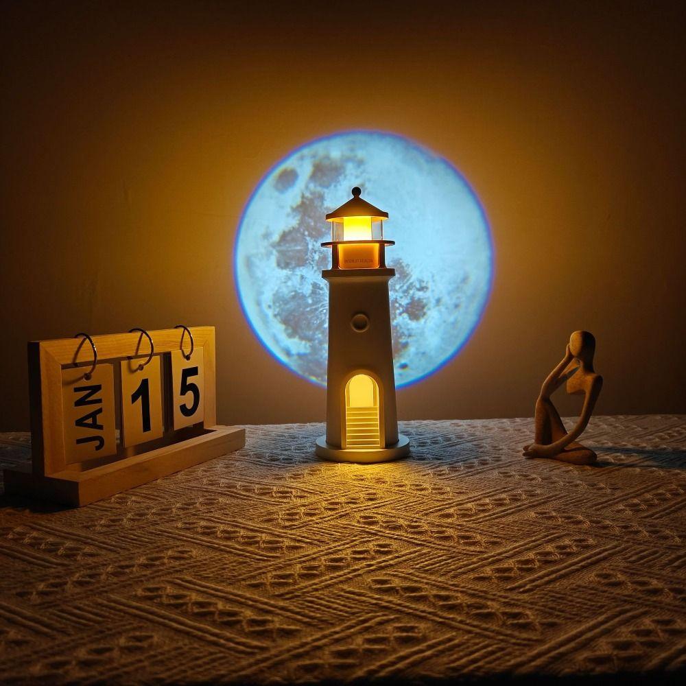 Delicate Light Patterns Moon Night Light Soft Ambient Light Bedside Decor Study