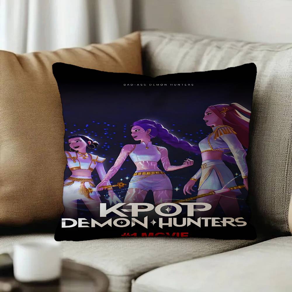 Anime Kpop DDemon GHunte pillow cover sofa cushion cover home room decoration children gift