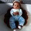 20 Inch High-quality Painted Reborn Doll Lanny Deep Skinned Cute Doll Simulated Baby