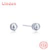 Линдон стерлингового серебра 925 пробы синтетический жемчуг серьги серьги-капли для женщин подарки на свадьбу