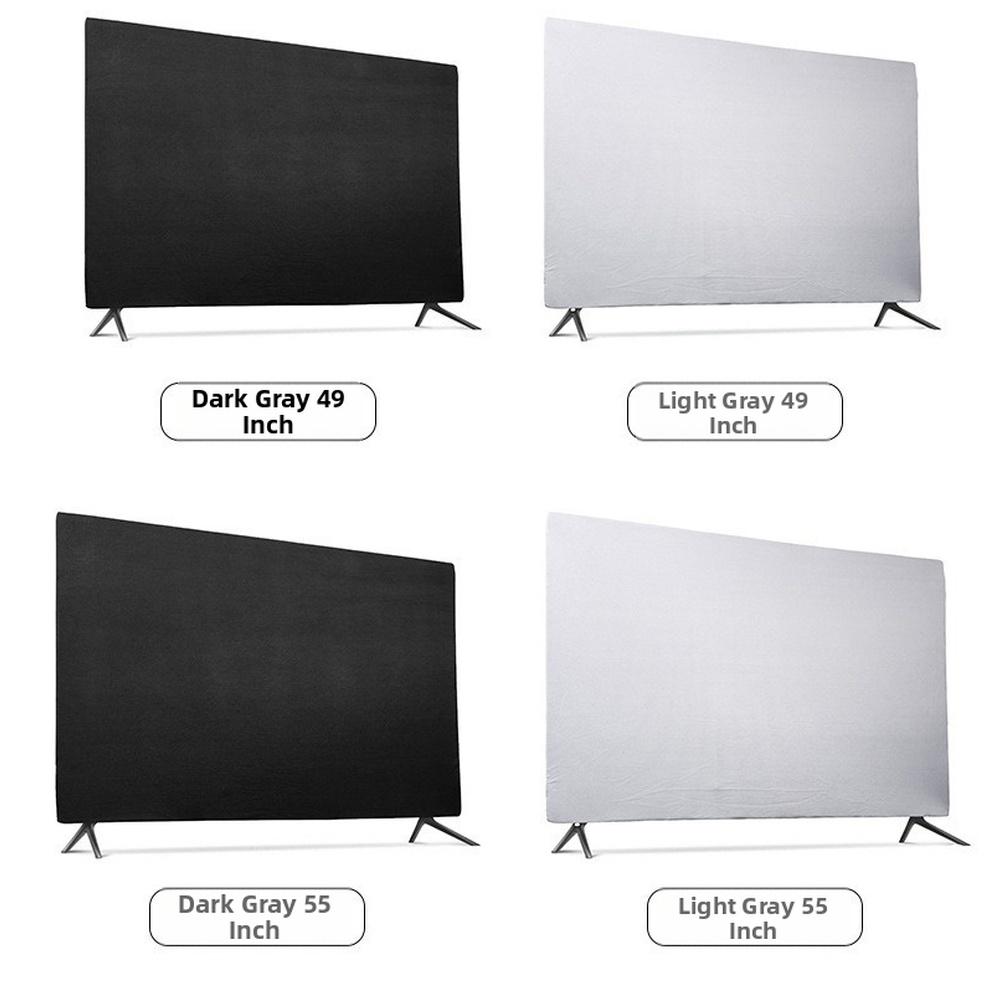 Чехол для телевизора 43'' 49'' 55'' 65'' для помещений, пылезащитный чехол для телевизора, защита экрана, защита экрана телевизора от пыли, мягкая эластичная ткань, черный
