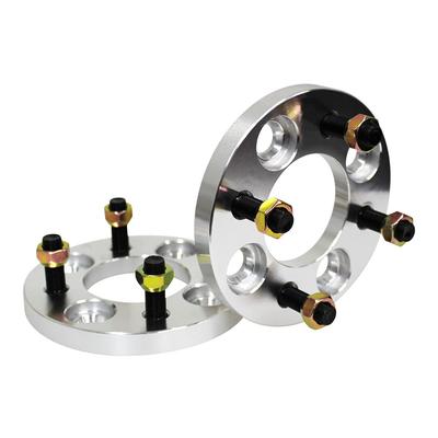 Дюракс Широкий Колесный Проставка, 0,6 дюйма (15 мм), PCD100, 4H, M12 x P1.25, Комплект из 2 штук (Серебряный) [B07A2-car04]